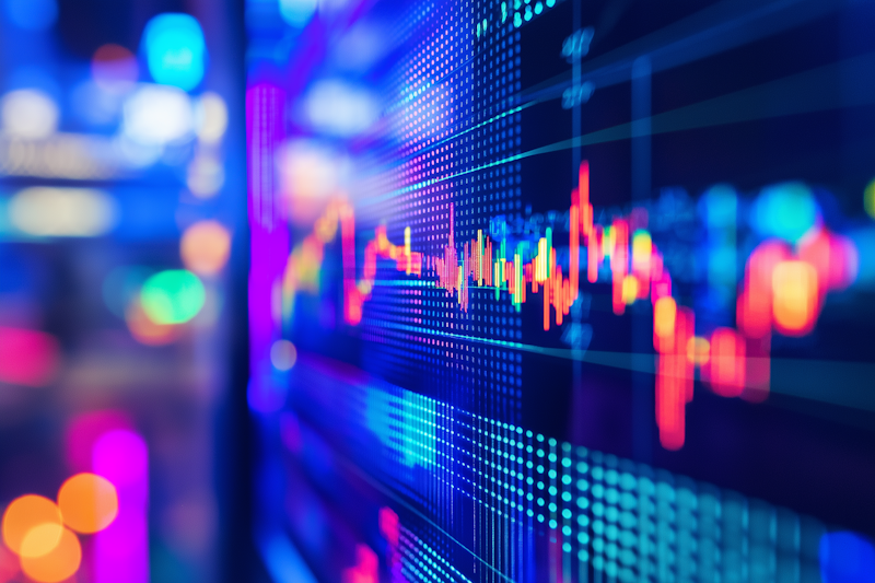 Investment growth chart showing portfolio performance and strategy analysis